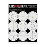 HipShotDot D-Series Milspec Pack - Reusable Transparent Aim Sight Assist TV Decals - Gaming Television or Monitor Decal for FPS Video Games Compatible with PC, Xbox & Playstation (1, Green)