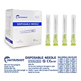 100 PCS 20 Ga Dispensing Needle,Individual Package of Injection Syringe Accessories with Luer Lock,Suitable for Refilling Liquid, Inks,Livestock and Industry(1inch/25mm)
