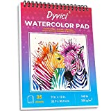 Dyvicl Watercolor Pad 9'x12', Pack of 2, 35 Sheets Each(140 lb/300gsm), Spiral Bound Cold Press Watercolor Paper Pad, Watercolor Sketchbook for Painting, Drawing, Mixed Media, Acrylic