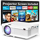 Mini Projector 7500Lumens Portable Projector Full HD 1080P Supported, Home Theater Projector Compatible with TV Stick, Phone, Games, HDMI, AV
