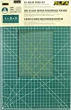 OLFA 35' x 70' Connecting Grid Rotary Cutting Mat Set (RM-CLIPS/3) - Self Healing Double Sided 35x70 Inch Cutting Mat with Grid for Fabric & Sewing, Designed for Use with Rotary Cutters (Green)