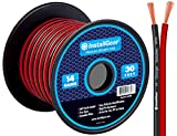 InstallGear 14 Gauge AWG 30ft Speaker Wire True Spec and Soft Touch Speaker Cable Wire - Red/Black (Great Use for Car Speakers, Stereos, Home Theater Speakers, Surround Sound, Radio)