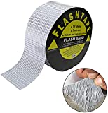 Butyl Tape Waterproof Aluminum Butyl Rubber Tape 2'W X 16.4'L, Outdoor Hatch Cover Flashing Permanent Waterproof Leak Proof Repair Tape for Pipe/Metal/RV Awning/Roof Leak/Window Seal/Boat