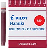 PILOT Namiki IC50 Fountain Pen Ink Cartridges, Red, 6-Pack (69002)