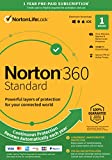 Norton 360 Standard 2022 Antivirus software for 1 Device with Auto Renewal – Includes VPN, PC  Cloud Backup & Dark Web Monitoring [Key Card]