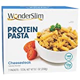 WonderSlim Protein Pasta, Cheese Steak Macaroni - 2.5g Fat, 140 Calories, 12g Protein (7ct)