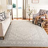 SAFAVIEH Adirondack Collection 8' x 10' Ivory / Silver ADR108B Oriental Medallion Non-Shedding Living Room Bedroom Dining Home Office Area Rug