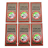 ckpsms Organ Needle in Clear Plastic Box - Organ-HAX1 Sewing Needles Compatible with Singer, Pfaff, JANOME, RICCAR, NECCHI,Brother + (Organ-HAX1#9#11#12#14#16#18 60PCS)