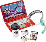 Fisher-Price My Home Office, pretend work station 8-piece play set for preschool kids ages 3 years and up, Includes 1 Toy