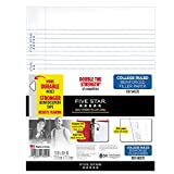 Five Star Loose Leaf Paper, 3 Hole Punched, Reinforced Filler Paper, College Ruled Paper, 11' x 8-1/2', 100 Sheets/Pack (17010)
