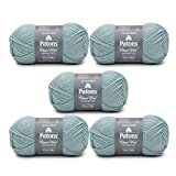 Patons Classic Wool Seafoam Yarn - 5 Pack of 3.5oz/100g - Wool - 4 Medium - 210 Yards - Knitting/Crochet