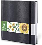 Ohuhu Sketchbook Marker Paper Pad: 8.3'x8.3' Square Art Sketch Book Drawing Papers 78 Sheets/156 Pages 120 LB/200 GSM Hardcover Sketching Books for Alcohol Markers Heavyweight Sketchpad Back to School
