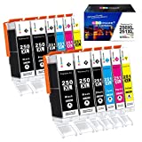 GPC Image Compatible Ink Cartridge Replacement for Canon 250 251 PGI-250XL CLI 251XL to use with MX922 MX920 Pixma MG7520 IP8720 MG5520 IX6820 Printer (4 PGBK,2 Black,2 Cyan,2 Magenta,2 Yellow)