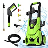 PAXCESS Electric Pressure Washer 3000 PSI 2.5 GPM High Pressure Power Washer Surface Cleaner with 4 Spray Nozzle and Foam Cannon for Car, Home, Driveway, Patio