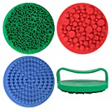 READY 2 LEARN Paint and Clay Palm Printers - Set of 4 - Arts and Crafts Rubber Stampers for Kids - DIY Patterns and Effects