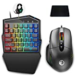 Keyboard and Mouse Combo Set Adapter for PS4 / Switch/Xbox One, IFYOO KMAX2 Plus Game Console Wired Converter Compatible with Fortnitee/PUBGG/Rainbow Six Siege and Other FPS Shooting Games