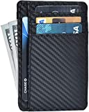 Minimalist Wallets for Men RFID Blocking Real Leather Slim Front Pocket Wallet
