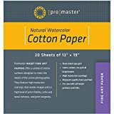 ProMaster PhotoImage Artiste Fine Art Inkjet Paper - 100% Cotton - 13 x 19'' - 20 Sheets
