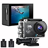 Action Camera 1080P 30fps, WiFi Sports Camera HD 2.0 Inch Action Camera 40m/131ft Underwater Waterproof Snorkel surf Camera with 2 Batteries, Wide-Angle Lens andMulti-Function Accessory Bag
