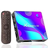 Android TV Box 11.0, Android Box Quad Core RK3318 CPU 2GB 16GB Supports 2.4G+5G Dual Wi-Fi/ 100M Ethernet/ BT 4.0/ USB 3.0/3D 4K Ultra HD H.265 Decoding Smart TV Box Android Media Player