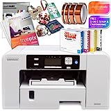 Sawgrass UHD SG500 Sublimation Printer Starter Bundle with Easysubli Inks, Sublimation Paper, Tape, Blanks, Designs