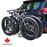 Futura GP RV Approved 2 Hitch Mounted E Bike Fatbike Carrier, 120 lbs Heavy Weight Capacity