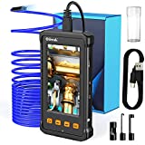 Oiiwak Inspection Camera,HD Digital Borescope,Industrial Endoscope Camera 5.5mm Waterproof Drain Snake Camera 1080P 4.3' Screen Automotive Plumbing Sewer Wall Camera with Light, 11.5FT Cable
