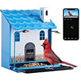 Smart Bird Feeder Camera,Bird Feeder Camera Wireless Outdoor,1080P HD Camera Auto Capture Bird Videos & Notify When Birds Detected,Bird House Camera,Ideal Gift for Bird Lovers(Include 32G SD Card)