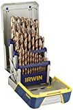 IRWIN Drill Bit Set, M35 Cobalt Alloy Steel Steel, 29-Piece (3018002)
