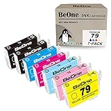 BeOne T79 Ink Cartridges Remanufactured Replacement for Epson 79 7-Pack to Use with Artisan 1430 Stylus Photo 1400 Printer (2 Black, 1 Cyan, 1 Magenta, 1 Yellow, 1 Light Cyan, 1 Light Magenta)