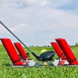 EyeLine Golf Speed Trap 2.0 - Build Confidence and Improve Your Swing with Slice and Hook Corrector- Swing Trainer, Path Aid, Greater Distance - Made in USA - Unbreakable Polycarbonate Base