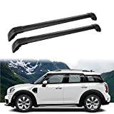 MotorFansClub Roof Rack Cross Bars Fit for Compatible with Mini Cooper Countryman 2011-2018 Crossbars Luggage Cargo Rack(Black)