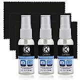 Camkix Lens and Screen Cleaning Kit - 3X Cleaning Spray, 3X Microfiber Cloth - Perfect to Clean The Lens of Your DSLR or GoPro Camera - Also Great for Your Smartphone, Tablet, Notebook, etc.
