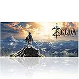 Beyme Gaming Mouse Pad Extended XXL Large Keyboard Mat for PLAYERUNKNOWN?S BATTLEGROUNDS- 35.4x15.7x0.1IN (90X40 Zelda)