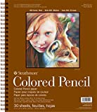 Strathmore 400 Series Colored Pencil Pad, 11'x14' Wire Bound, 30 Sheets