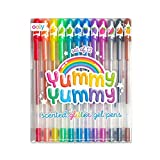 Ooly, Yummy Yummy Scented Glitter Gel Pens, Set of 12, Multicolor Pens for Arts and Crafts, Cute School Supplies for All Ages, Works on Black and White Paper, Great for Journal and Stationary