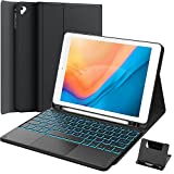GreenLaw iPad 9.7 inch Case with Keyboard, iPad 6th Gen (2018), iPad 5th Gen (2017), iPad Air 2 (2014), 7 Color Backlit, Support 2 BT Devices, Touchpad Keyboard for iPad Pro 9.7, Black