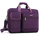 CoolBELL 17.3 Inches Women Laptop Briefcase Protective Messenger Bag Nylon Shoulder Bag Multi-Functional Hand Bag for Laptop/Ultrabook/Tablet/MacBook/Women/Girl/Business (Purple)