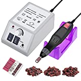 Professional Electric Nail Drill Machine Nails File Manicure Set Low Noise Vibration with 156pcs Sanding Bands for Acrylic Nail Drill Gel Art Remover Pedicure Tool Glazing Polisher Polishing Grinder