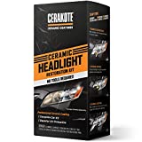 CERAKOTE Ceramic Headlight Restoration Kit – Guaranteed to Last As Long As You Own Your Vehicle – Brings Headlights Back to Like New Condition - 3 Easy Steps - No Power Tools Required