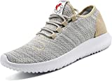 Running Shoes for Men Fashion Tennis Shoes Men's Sneakers Slip on Lightweight Casual Workout Walking Shoes for Men Gold Size 11 Home Treadmill Shoes Nurse Work Outdoor Cross Flat Shoes