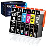 E-Z Ink (TM) Compatible Ink Cartridge Replacement for Canon PGI-250XL PGI 250 XL CLI-251XL CLI 251 XL to use with Pixma IP8720 (1 Large Black, 1 Cyan, 1 Magenta, 1 Yellow, 1 Small Black,1 Gray) 6 pack