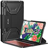 INFILAND Galaxy Tab S8/ S7 Backlit Keyboard Case, Multi-Angle 7 Color Backlight Detachable Wireless Keyboard Case Fit Samsung Galaxy Tab S8/ S7 11' SM-X700/X706/T870/T875/T876 Tablet, Black-US Layout