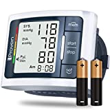 IPROVEN Wrist Blood Pressure Monitor, Large LCD Display & Portable and Easy to Use, Adjustable Cuff 5.3-8.5 Inch, Automatic Blood Pressure Machine Wrist with Irregular Heartbeat Detection