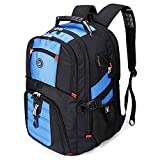 Extra Large 52L Travel Laptop Backpack with USB Charging Port Fit 17 Inch Laptops for Men Women (Blue)