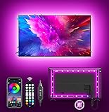 MATICOD LED Lights for TV Led Backlight, 9.84ft RGB Led Strip Lights for TV Lights Behind, USB TV Led Lights Strip for 32-43in TV, Bluetooth APP Remote Control Music Sync TV Backlight for Gaming Room