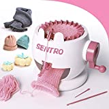 Knitting Machine, 22 Needles Smart Knitting Round Loom, Knitting Board Rotating Double Knit Loom Machine for Adults or Kids, Knitting Loom Machines Weaving Loom Kit for Sock/Hat/Pumpkin
