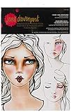 Spellbinders JDM-036 I Came, I Saw, I Contoured Face Charts Paper Pad, White, 6-x-9-Inch
