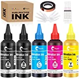 Hiipoo 500ML Sublimation Ink Refill for ET2400 ET-2720 ET-2760 ET-2800 ET-2803 ET-2850 ET-4800 ET-15000 ET-3760 Inkjet Printer Heat Press Transfer on Mugs T-Shirts Pillows (Upgrade Version)