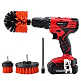 PowerSmart Drill Driver, 20V Cordless Drill Driver w/Brushes, 300 in-lb Torque Impact Drill Driver, 3/8'' Chuck, Power Drill Driver Built-in LED, 1.5Ah Lithium-Ion Battery & Charger Included, PS76430A